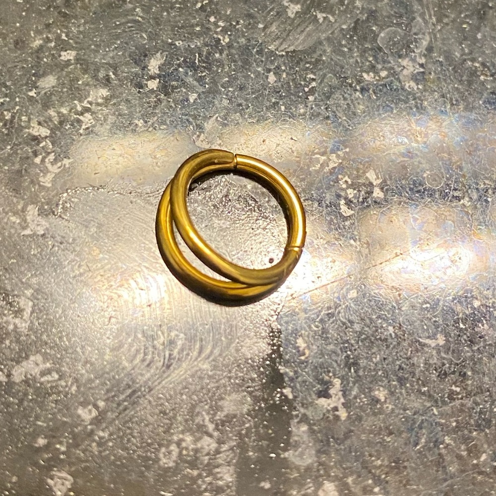 Gold filled hoop